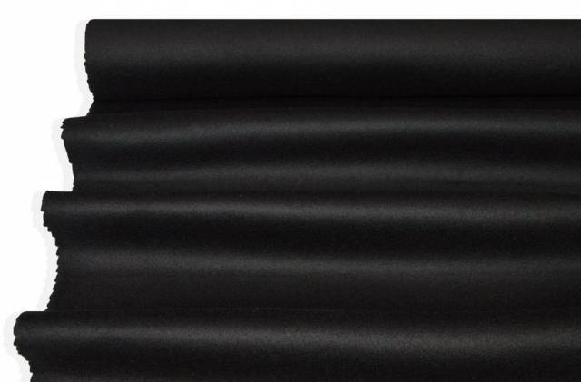 Vendita on line tessuto panno cappotto double misto cashmere nero - tessuti abbigliamento lana