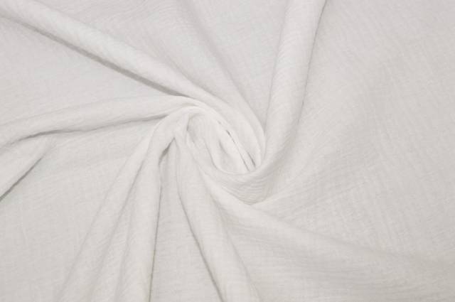 Vendita on line tessuto tripla garza puro cotone bianco - tessuti abbigliamento camiceria