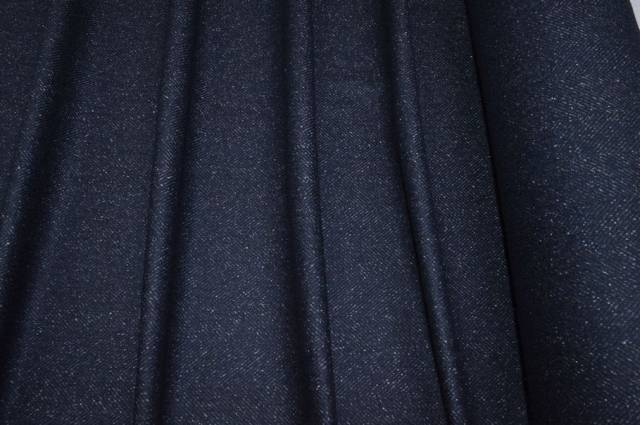 Vendita on line tessuto pura lana peso giacca spinato blu - occasioni e scampoli lane e cashmere