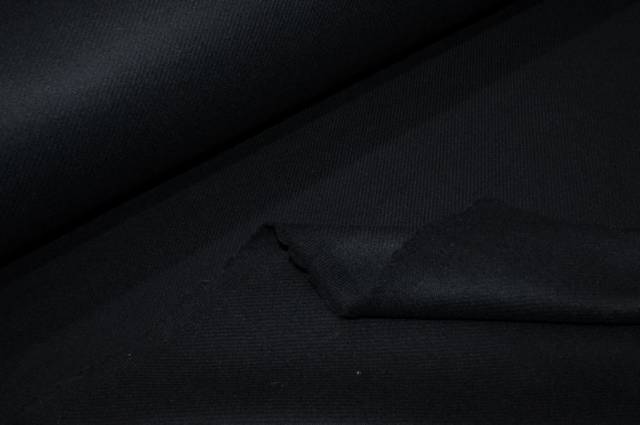 Vendita on line tessuto cappotto double pura lana effetto shetland nero - occasioni e scampoli lane e cashmere