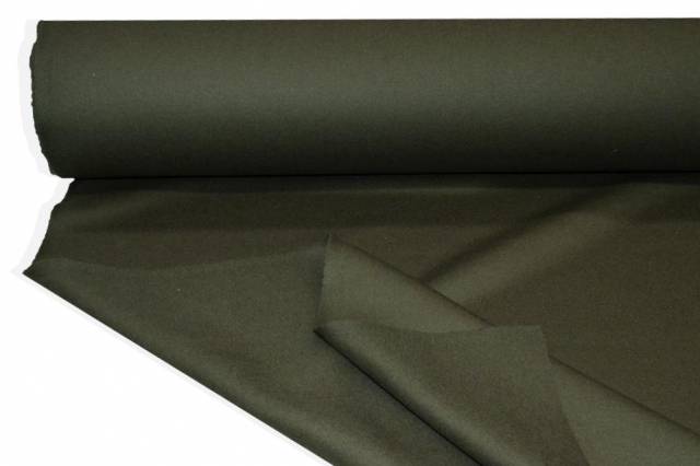 Vendita on line tessuto panno cappotto double pura lana verde militare - occasioni e scampoli lane e cashmere