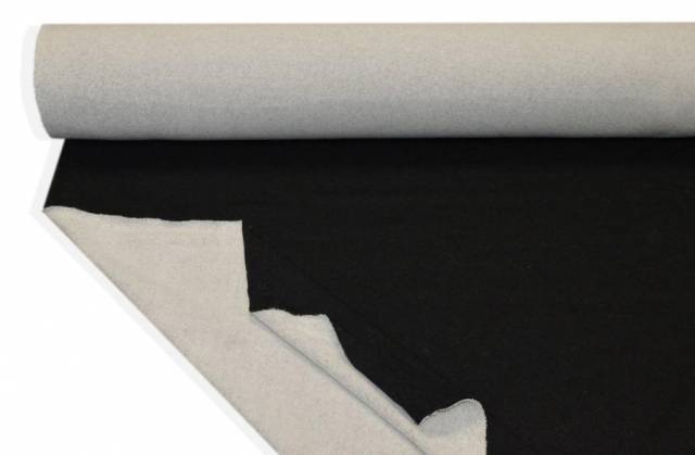 Vendita on line tessuto felpa autunno/inverno misto cashmere nero - cotoni tessuto felpa