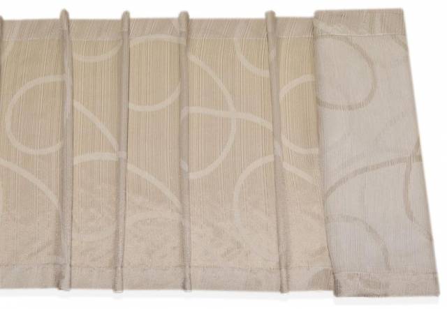 Vendita on line tendino fantasia geometrica beige - tessuti per tendine metraggio a vetro larghezza cm 60