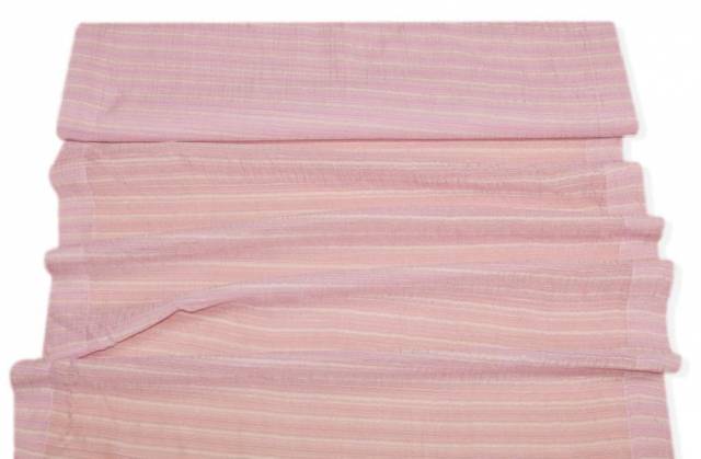 Vendita on line tendino effetto stropicciato righina rosa - tessuti per tendine metraggio a vetro larghezza cm 75