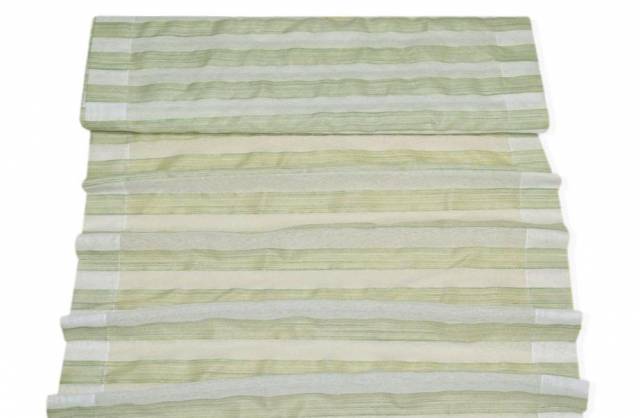 Vendita on line tendino fantasia riga verde sfumata - tessuti per tendine metraggio a vetro larghezza cm 55