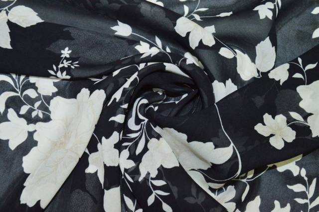 Vendita on line tessuto georgette viscosa con fantasia floreale - tessuti abbigliamento georgette / chiffon / dèvorè