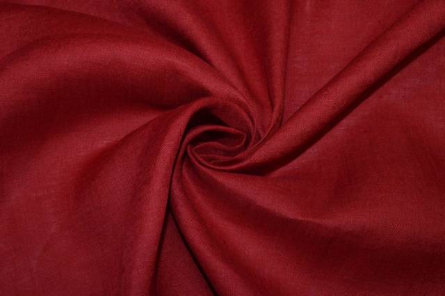 Vendita on line tessuto puro lino rosso india - tessuti abbigliamento lino