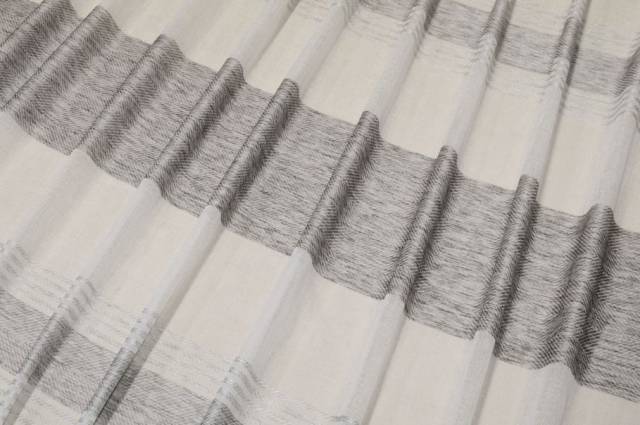 Vendita on line scampolo tenda fasce grigio melange - tessuti per scampoli