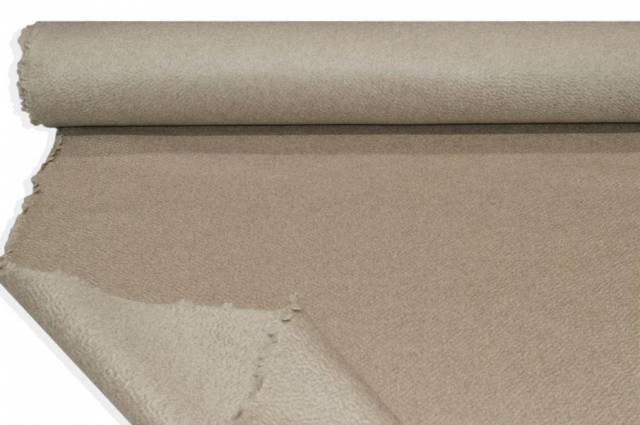 Vendita on line tessuto cappotto double puro cashmere zibellinato sabbia - tessuti abbigliamento lana cashmere