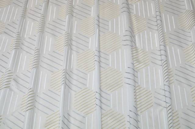 Vendita on line scampolo tenda devoreh fantasia esagono - tessuti per scampoli