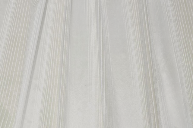 Vendita on line tessuto tenda organza con righina in ciniglia - tessuti per
