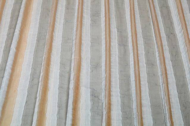 Vendita on line tessuto tenda velo stopicciati riga grigia - tessuti per a metraggio classiche