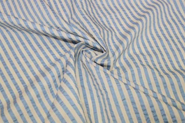 Vendita on line tessuto misto cotone camiceria goffrato righina azzurra - cotoni coordinati quadro, riga ed