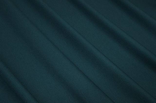 Vendita on line tessuto jersey lana nido d'ape color petrolio - tessuti abbigliamento lana