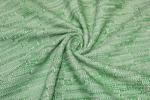 Vendita on line scampolo puro cotone effetto chanel verde - occasioni e scampoli tessuti