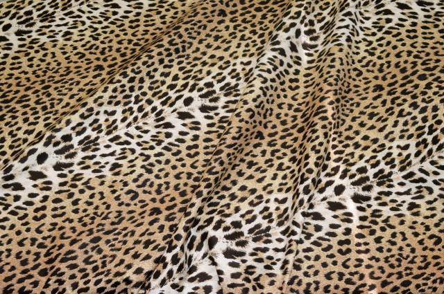 Vendita on line tessuto cotone maculato leopardo - tessuti arredo casa lenzuola metraggio