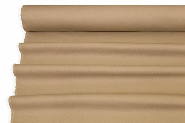 Vendita on line tessuto cappotto double pura lana beige - tessuti abbigliamento lana cappotti/panno/lana