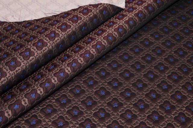 Vendita on line tessuto broccato fantasia fiorellino - tessuti abbigliamento poliestere fantasia