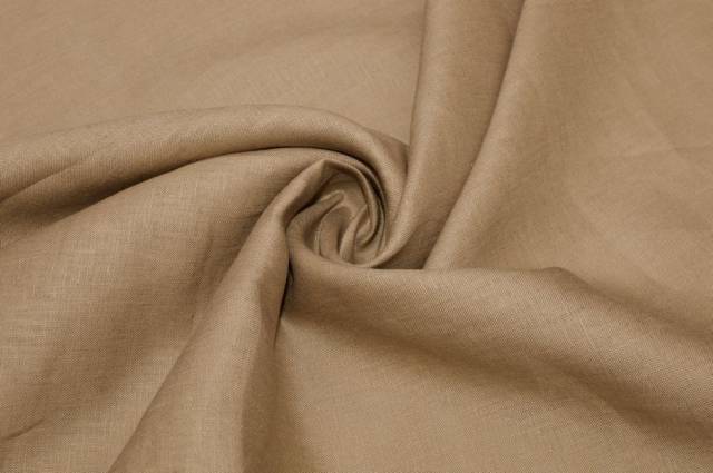 Vendita on line tessuto puro lino beige - tessuti abbigliamento lino