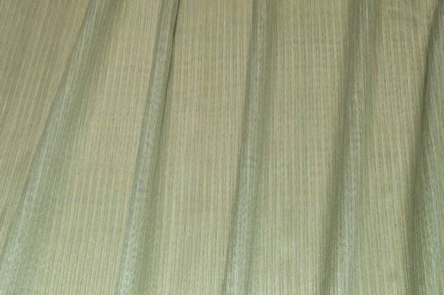 Vendita on line tessuto tenda organza righina azzurro/verde - tessuti per a metraggio classiche