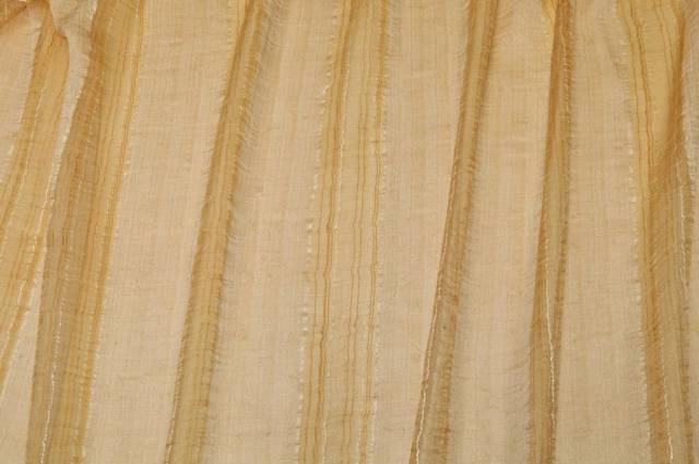 Vendita on line tessuto tenda organza stropicciata fasce oro - tessuti per a metraggio classiche
