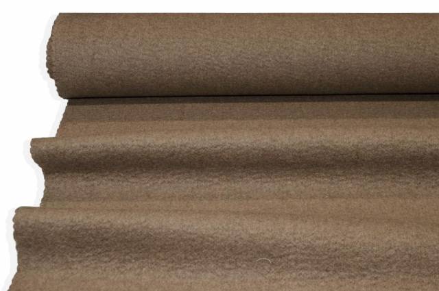 Vendita on line tessuto cappotto double effetto lana cotta misto cashmere nocciola - tessuti abbigliamento lana cappotti/panno/lana