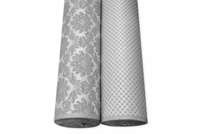 Vendita on line tessuto damascato coordinati grigio - tessuti arredo casa jacquard & damascati