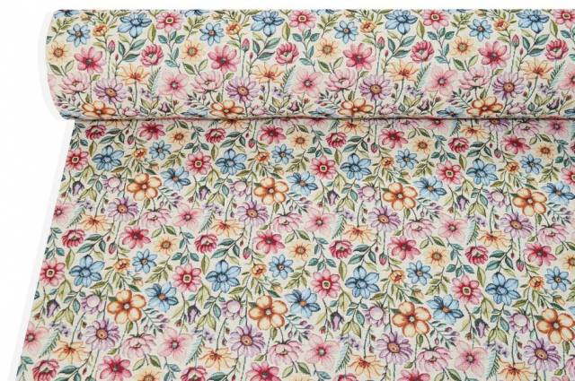 Vendita on line tessuto arredo gobelin fantasia floreale - tessuti arredo casa gobelin