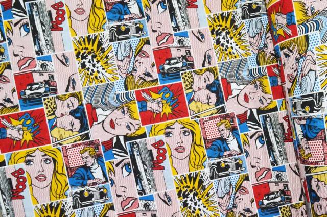 Vendita on line tessuto arredo fantasia comics - ispirazioni neonati e bambini fantasie doppia altezza