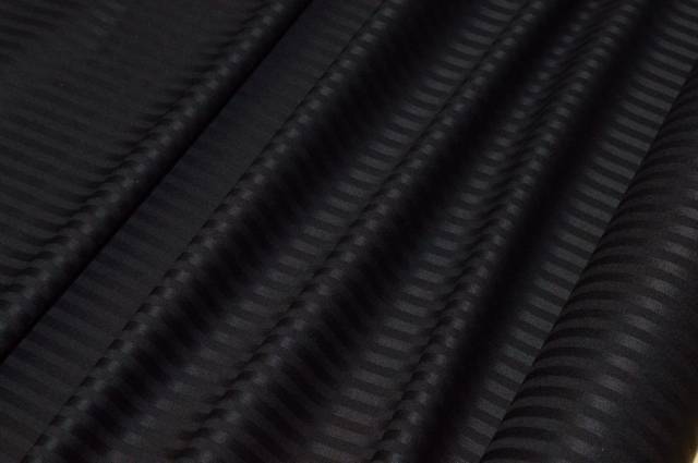 Vendita on line tessuto tasmania rigatino lucido nero - tessuti abbigliamento lana uomo/tailleur