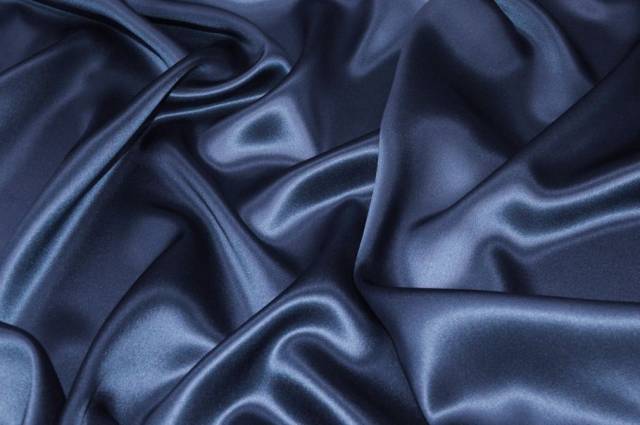 Vendita on line tessuto raso pura seta blu aperto - tessuti abbigliamento taffetas / rasi / shantung