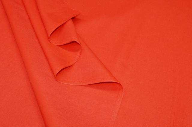 Vendita on line tessuto misto lino color aragosta - tessuti abbigliamento lino