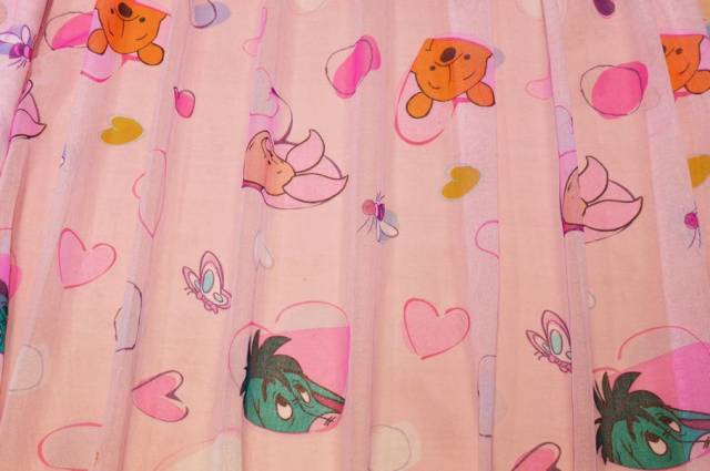 Vendita on line tessuto tenda winnie pooh rosa - tessuti per in offerta