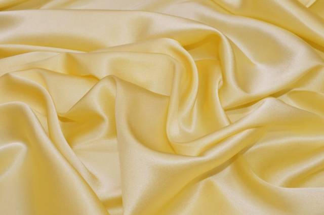 Vendita on line tessuto rasatello seta stretch giallo chiaro - occasioni e scampoli seta di