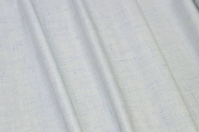 Vendita on line tessuto lino lana celeste fiammato - tessuti abbigliamento lino