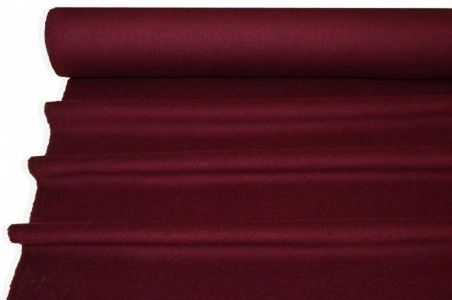 Vendita on line tessuto cappotto velour pura lana bordeaux - occasioni e scampoli