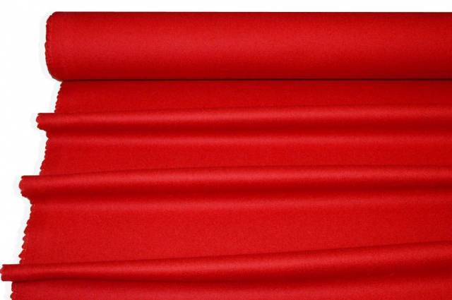 Vendita on line tessuto cappotto misto lana rosso vivo - occasioni e scampoli