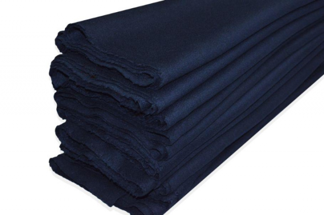 Vendita on line scampoli cappotto puro cashmere blu - occasioni e scampoli tessuti