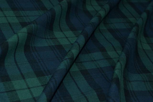 Vendita on line tessuto flanella puro cotone tartan blu e verde - prodotti