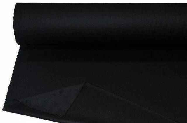 Vendita on line tessuto cappotto puro cashmere nero - tessuti abbigliamento cashmere