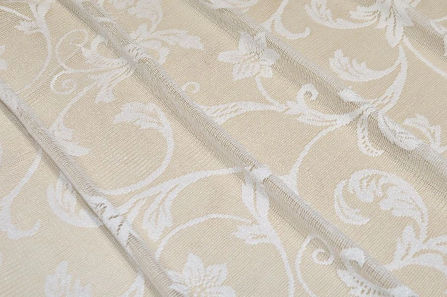 Vendita on line tessuto tenda pizzo color naturale - tessuti per in offerta