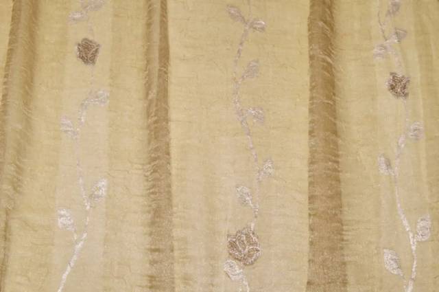 Vendita on line tessuto tenda organza con ricamo fiore in fill coupe - prodotti