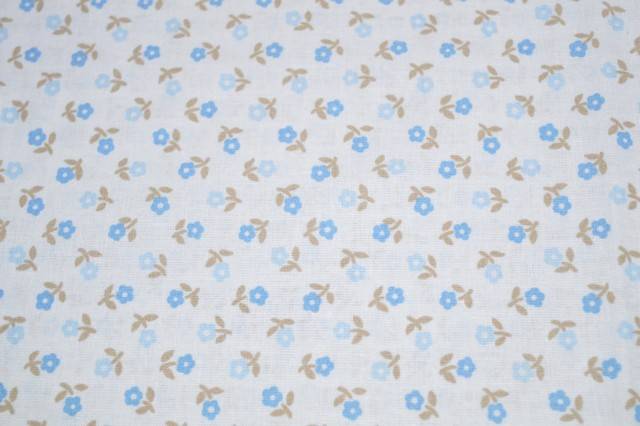 Vendita on line cotone stampato fiorellino azzurro nouvelle st. 79 - cotoni fantasie e frutti
