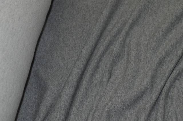 Vendita on line tessuto felpa garzata grigio medio - tessuti abbigliamento felpa