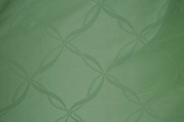 Vendita on line jacquard nodo dell'amore verde h cm 270 - tessuti arredo casa per tovaglie