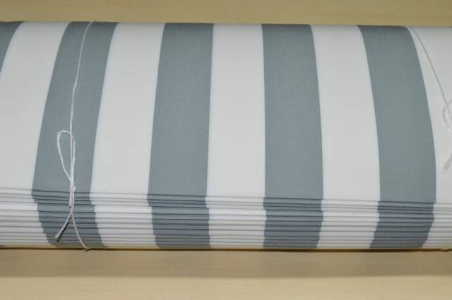 Vendita on line tenda sole rimini riga grigio/bianca h cm 138/140 - tessuti per per da esterno altezza cm 140
