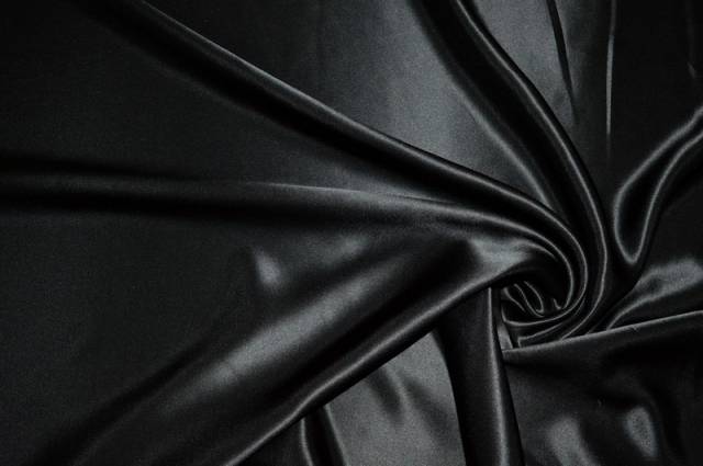 Vendita on line rasatello seta nero - tessuti abbigliamento sete