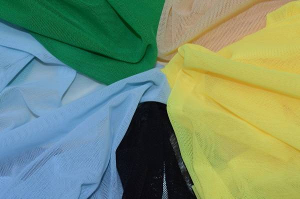 Tessuti danza e spettacolo  Tulle elastico arcobaleno sfumato