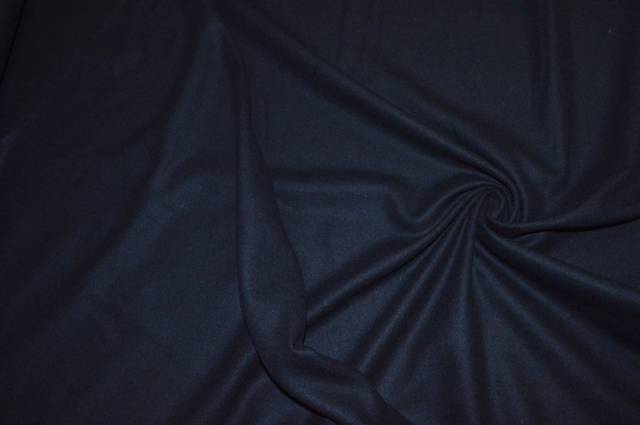 Vendita on line tessuto misto lana flanella blu notte - tessuti abbigliamento lana flanelle