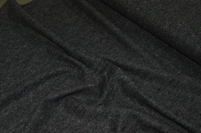 Vendita on line tessuto tweedlana antracite - tessuti abbigliamento lana spinati e
